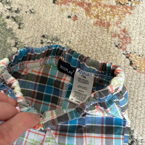Vintage WEEPLAY Y2K Baby Boy Plaid Shorts size 12 months 
Excellent condition - Picture 5 of 9